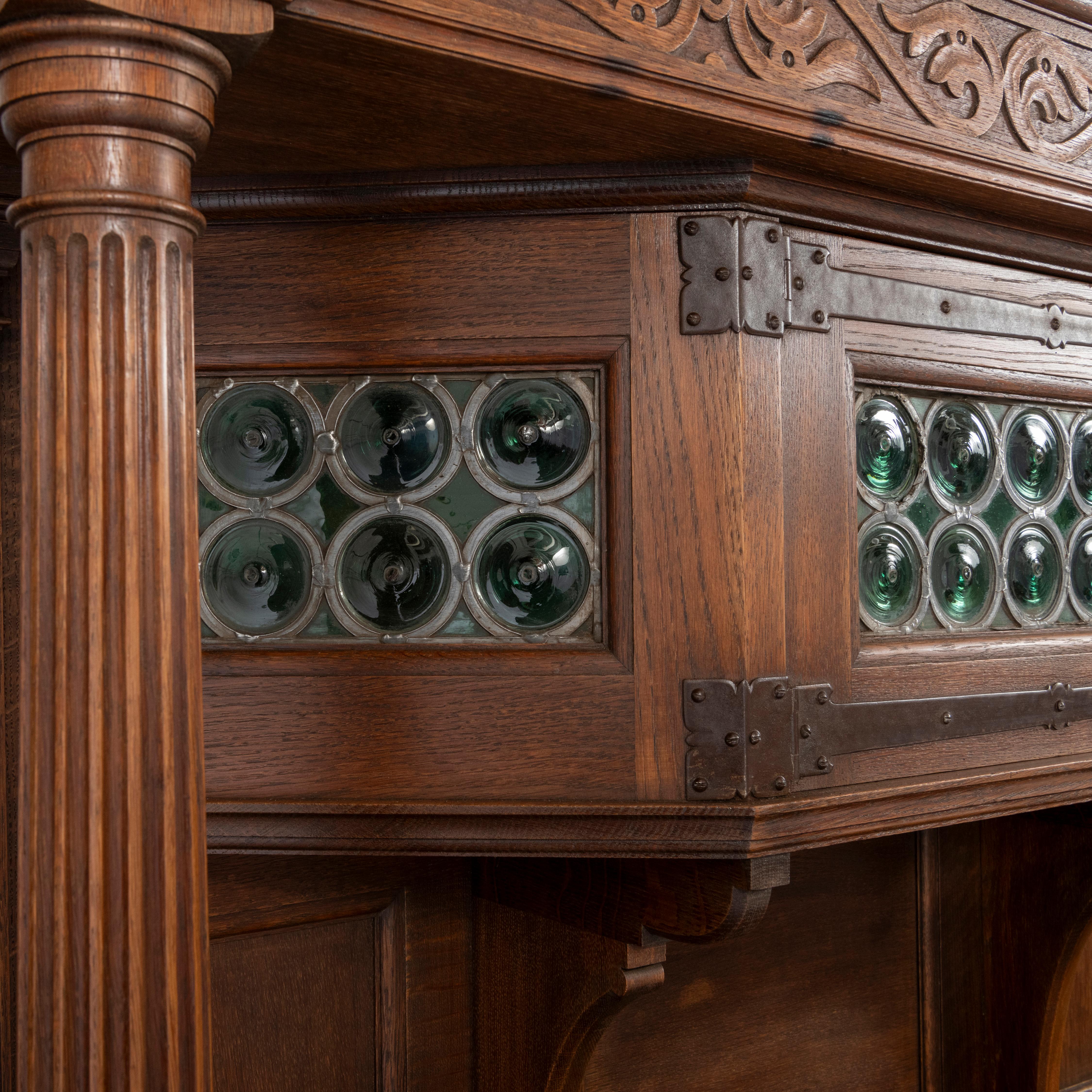 Large Oak Dresser by Liberty, England circa 1900 For Sale 14