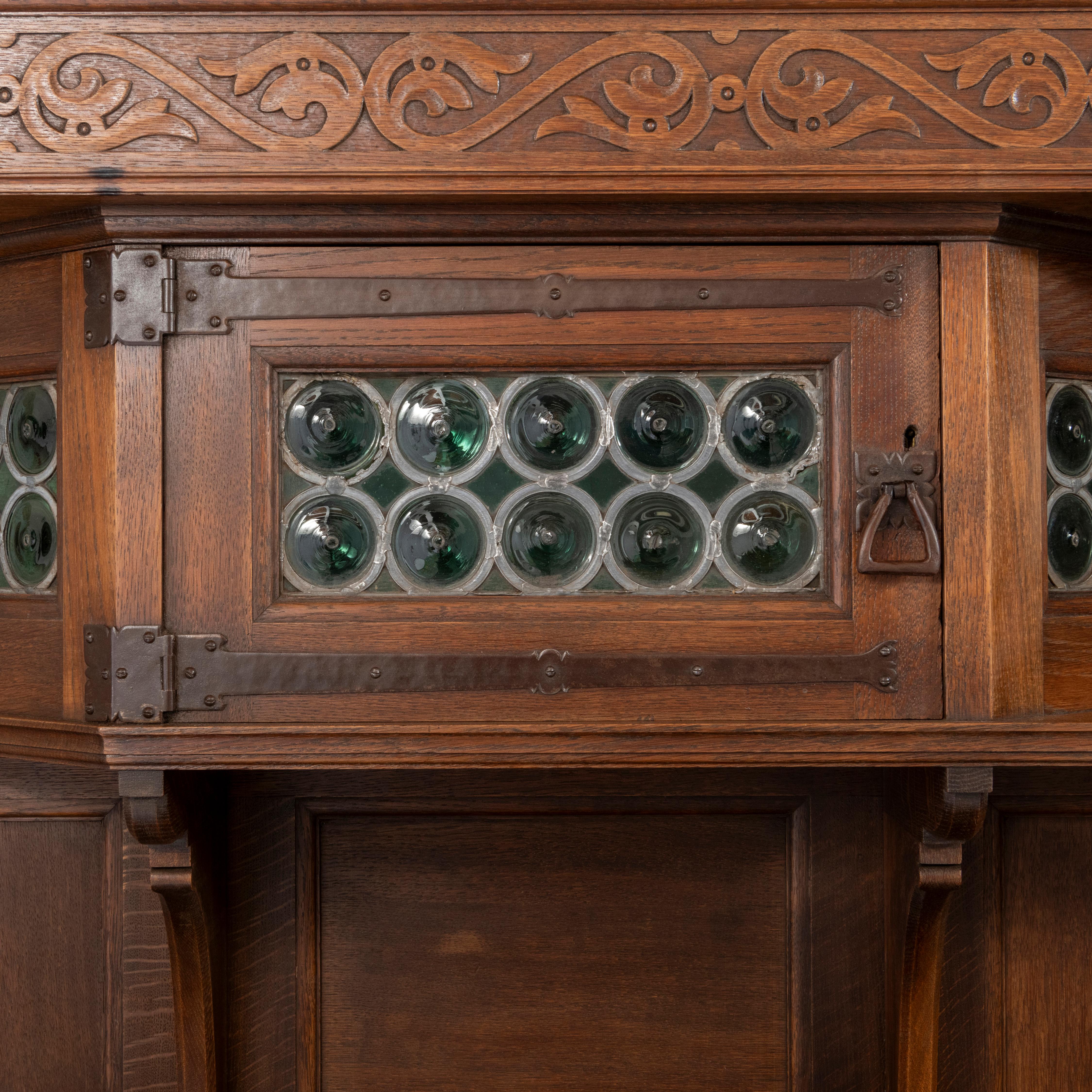 European Large Oak Dresser by Liberty, England circa 1900 For Sale