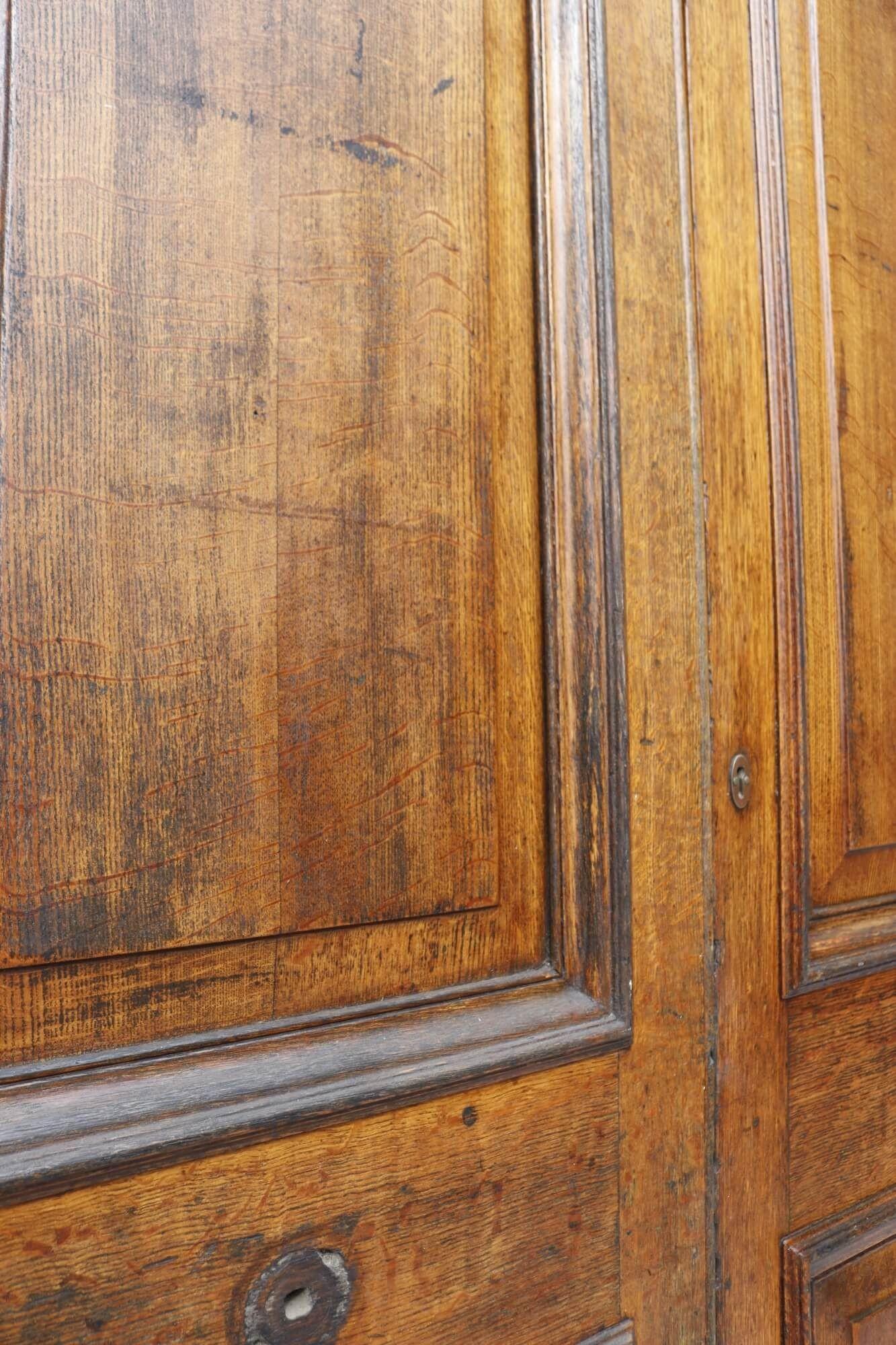oak double front door