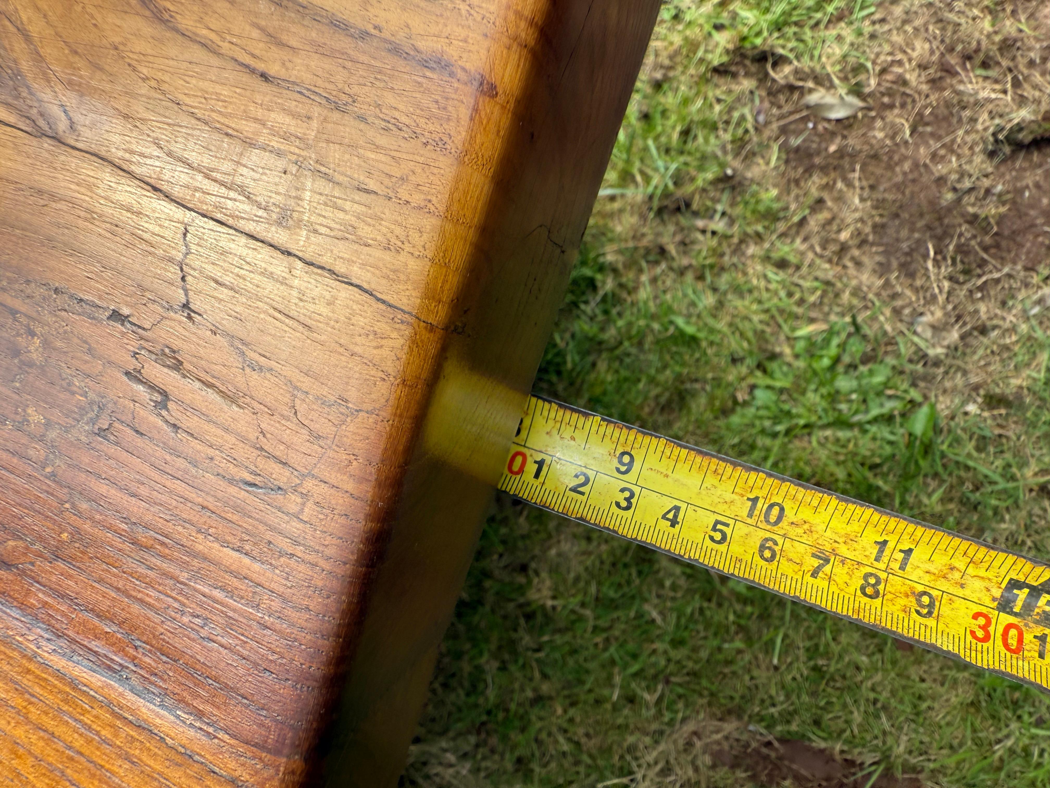 Large oak farmhouse table / refectory table For Sale 4