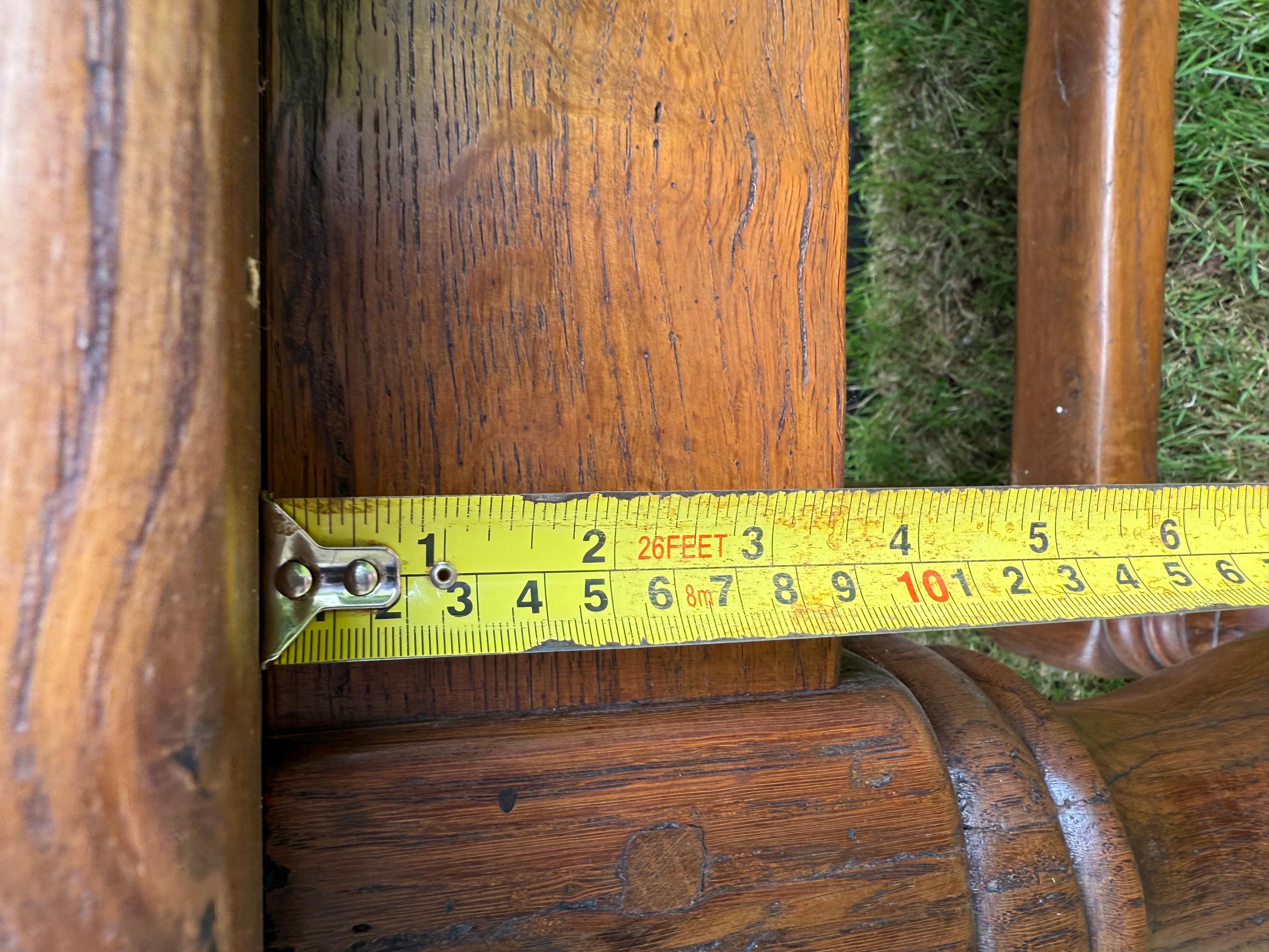 Large oak farmhouse table / refectory table For Sale 5
