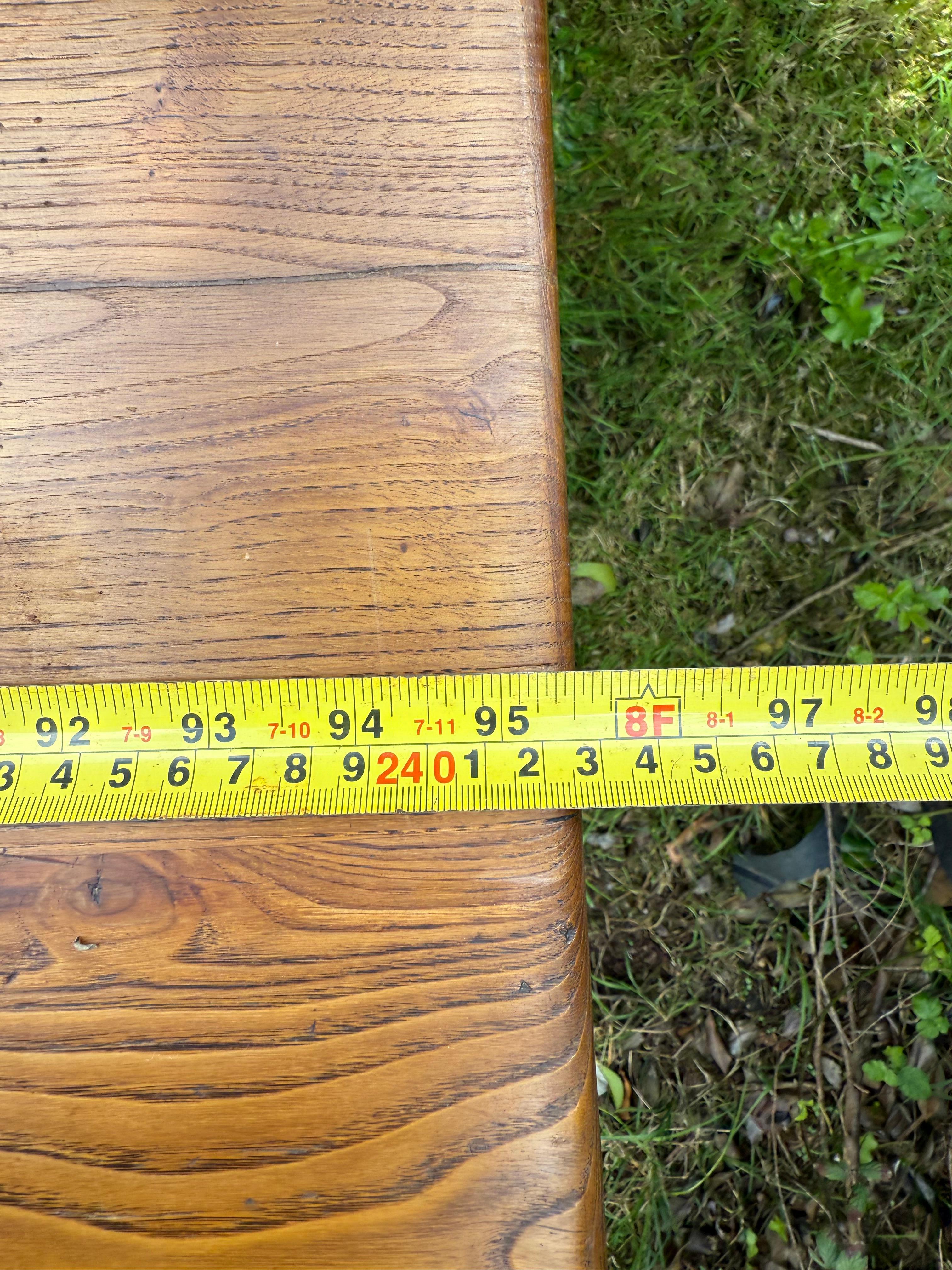 Large oak farmhouse table / refectory table For Sale 3