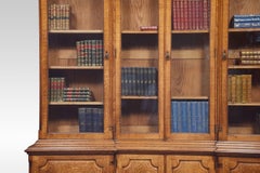 Large Oak Four Door Bookcase