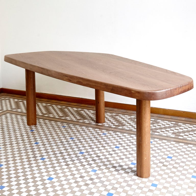 Dada Est. Contemporary, Oak Free-Form Dining Large Table For Sale at ...