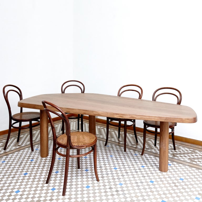 Dada Est. Contemporary, Oak Free-Form Dining Large Table For Sale at ...