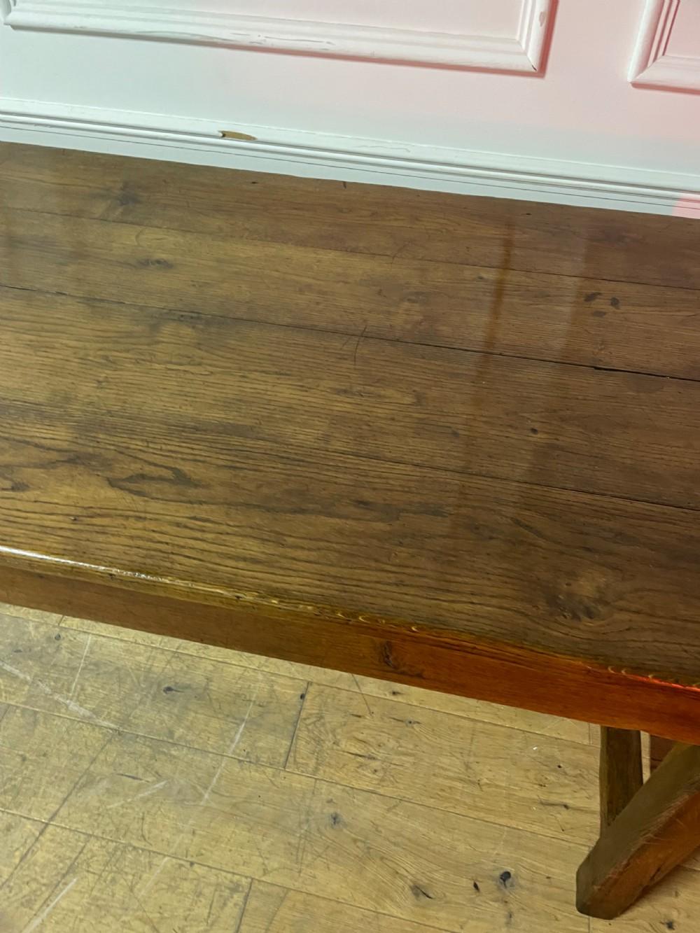 Large oak French farmhouse table 3.3 meters long  For Sale 1