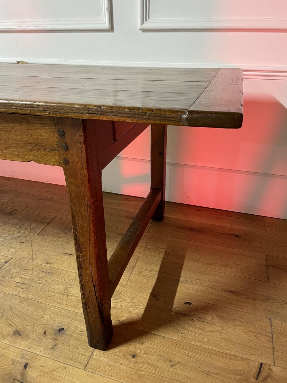 Large oak French farmhouse table 3.3 meters long  For Sale 3