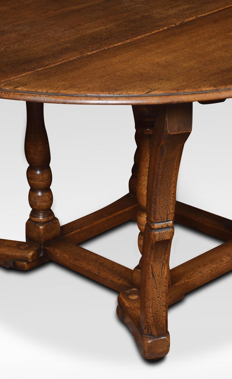 Large Oak Gateleg Table For Sale at 1stDibs