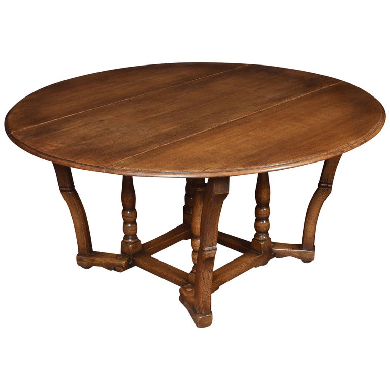 Large Oak Gateleg Table For Sale at 1stDibs