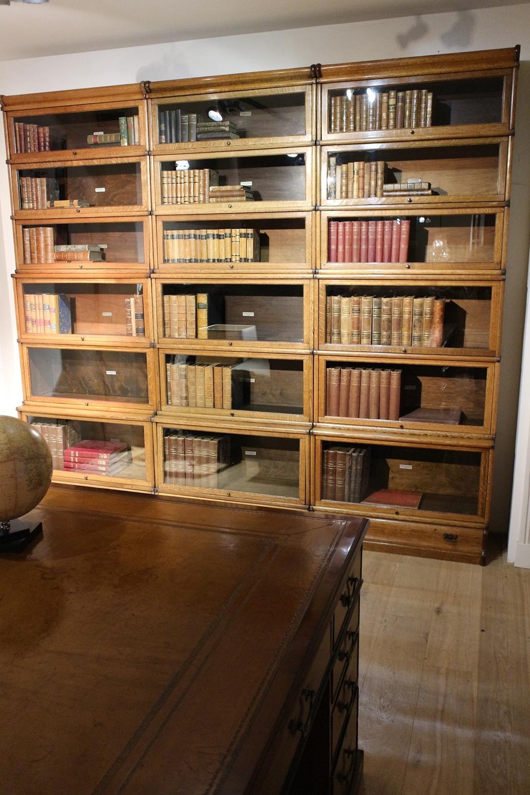 Large Oak Globe Wernicke Bookcase 9