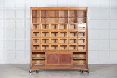 Large Oak Haberdashery Cabinet