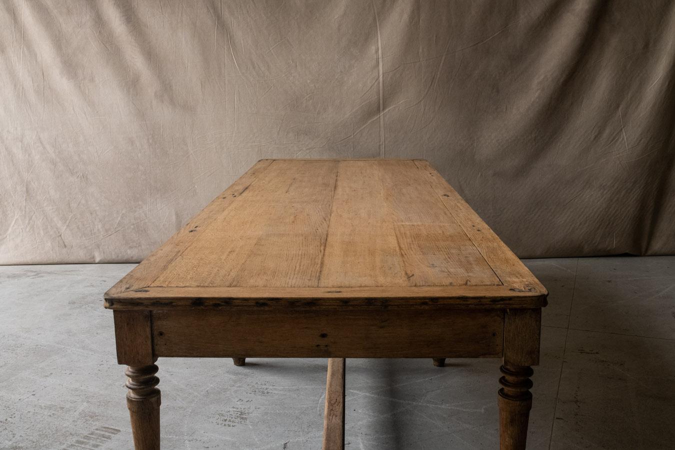 Large Oak Library Table From France, Circa 1950 1