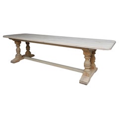 Large Oak Monastery Dining Table