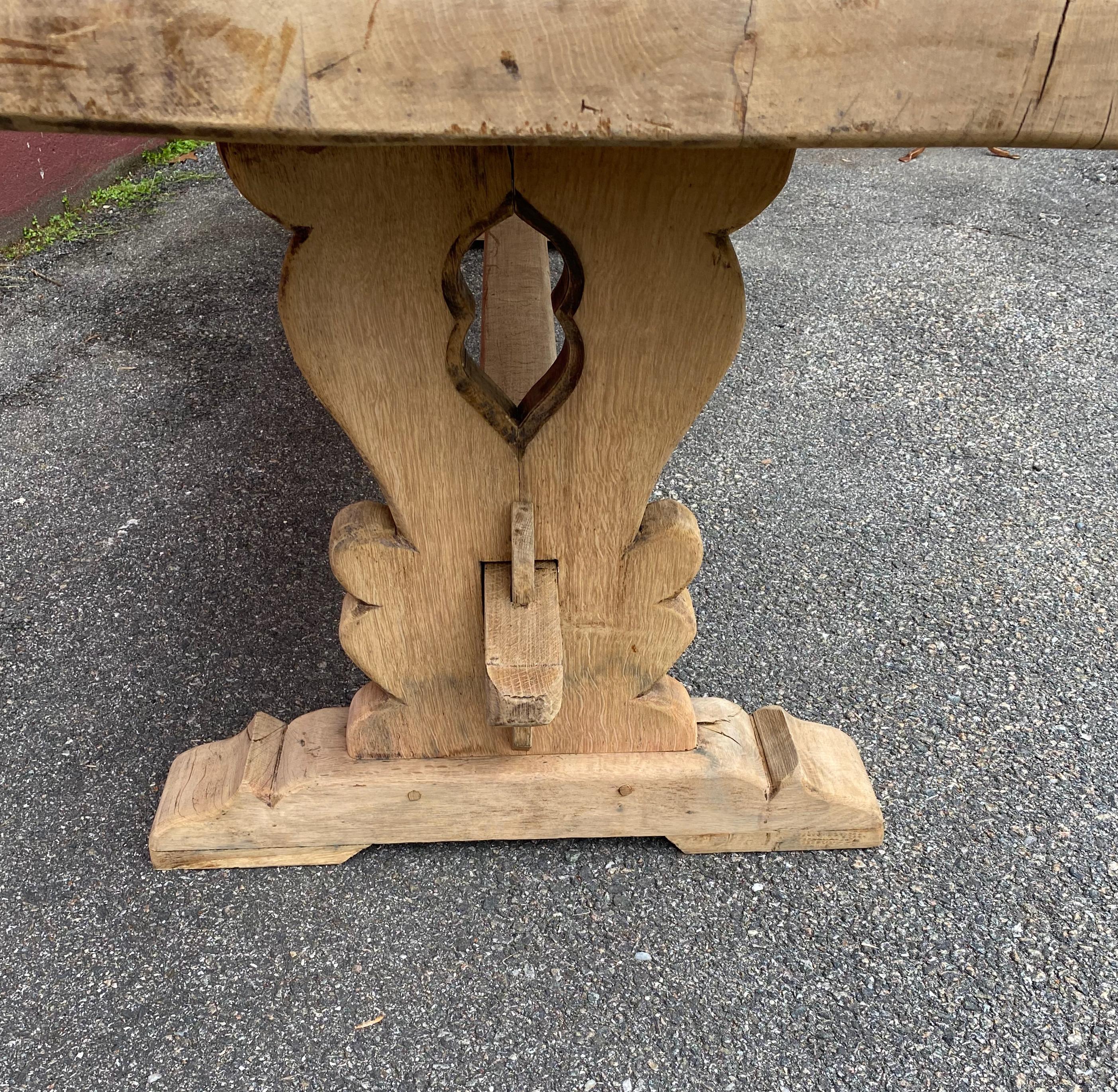 Large Oak Monastery Table 2