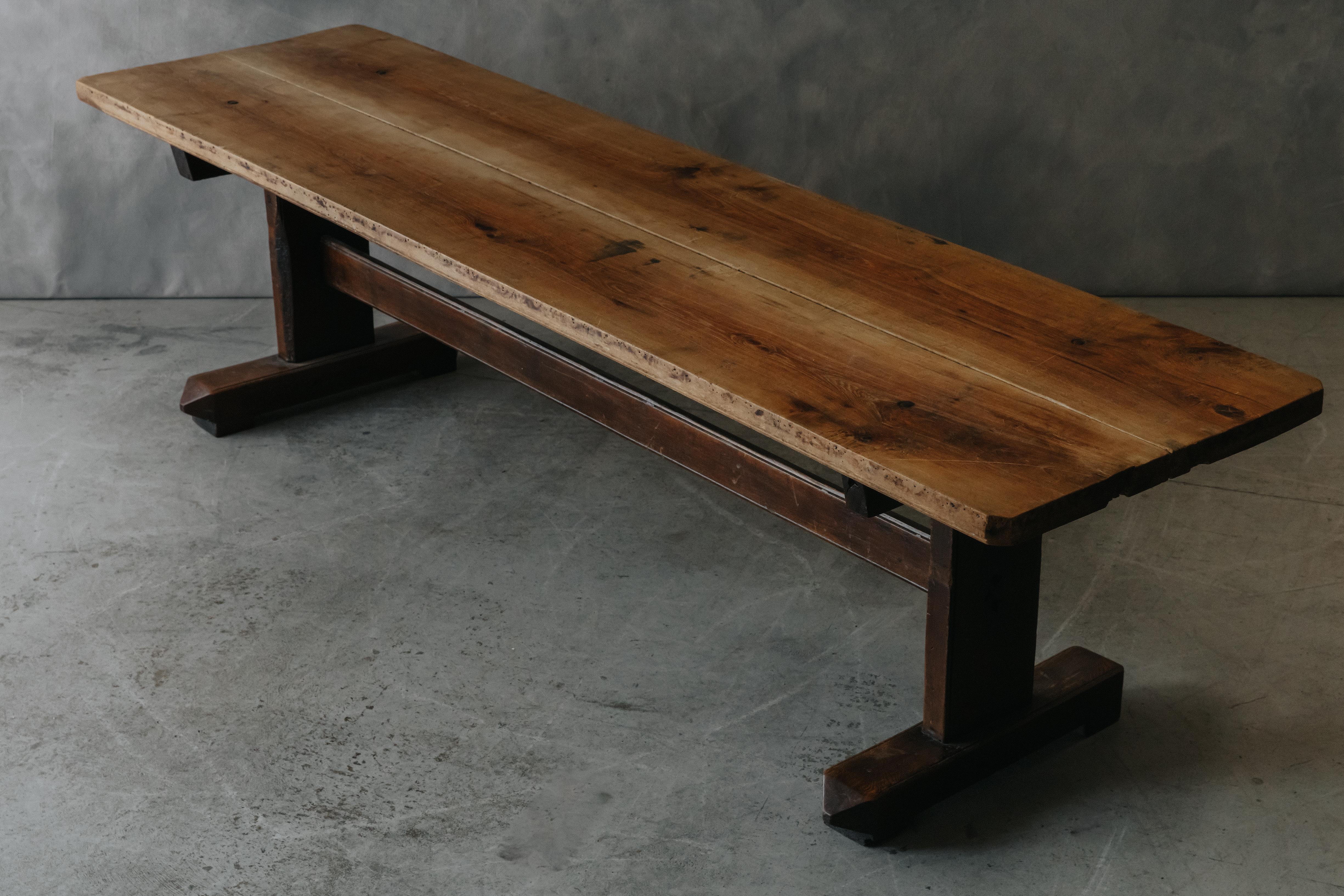 Late 19th Century Large Oak Monastery Table From Italy, Circa 1880 For Sale