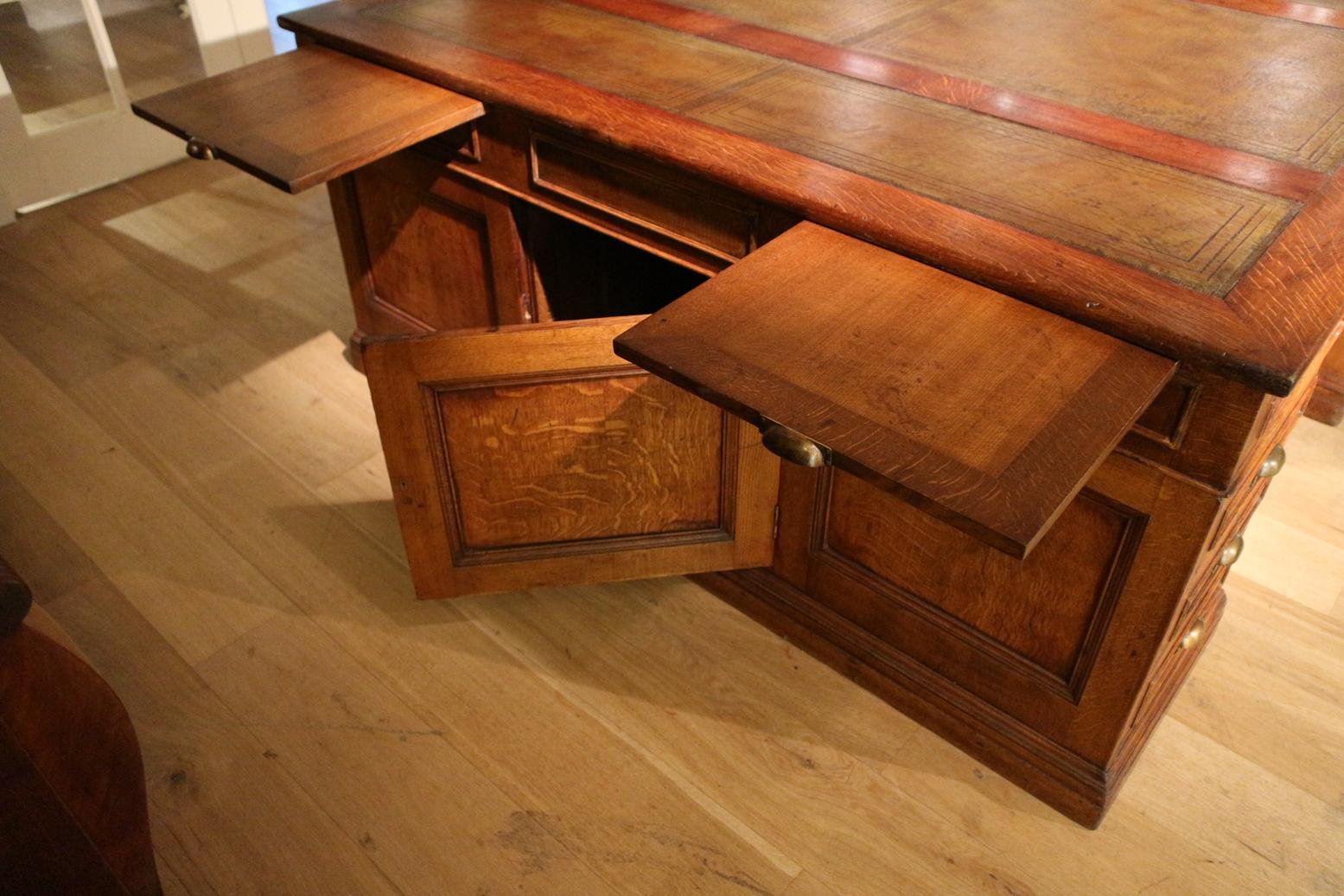 Large Oak Partners Desk 3