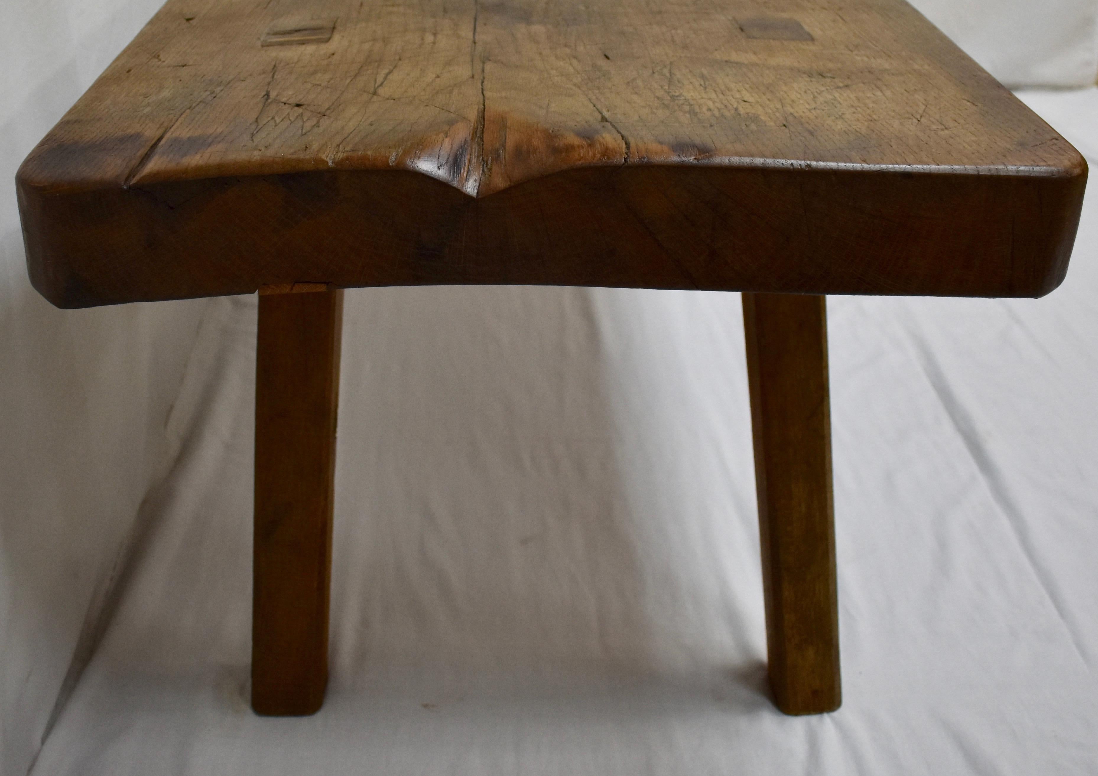 Large Oak Pig Bench Coffee Table 9