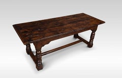 Large Oak Refectory Dining Table