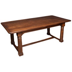 Antique Large Oak Refectory Dining Table