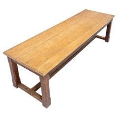 Antique Large Oak Refectory Table