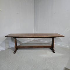 Large Oak Refrectory Kitchen Farmhouse Dining Table