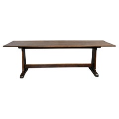 Large Oak Refrectory Kitchen Farmhouse Dining Table
