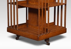Large Oak Revolving Bookcase