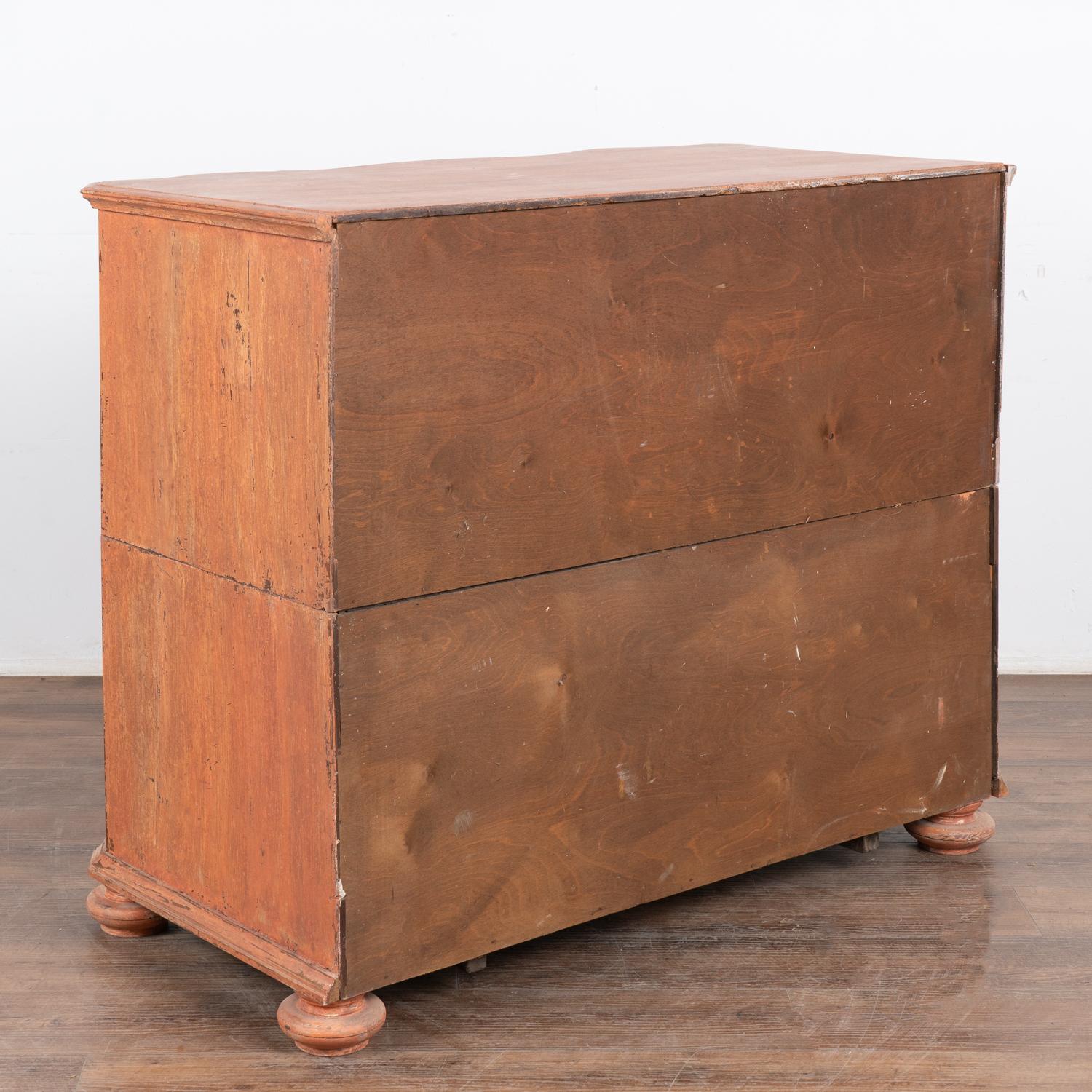 Large Oak Rococo Chest of Four Drawers, Denmark circa 1780-1800 For Sale 6