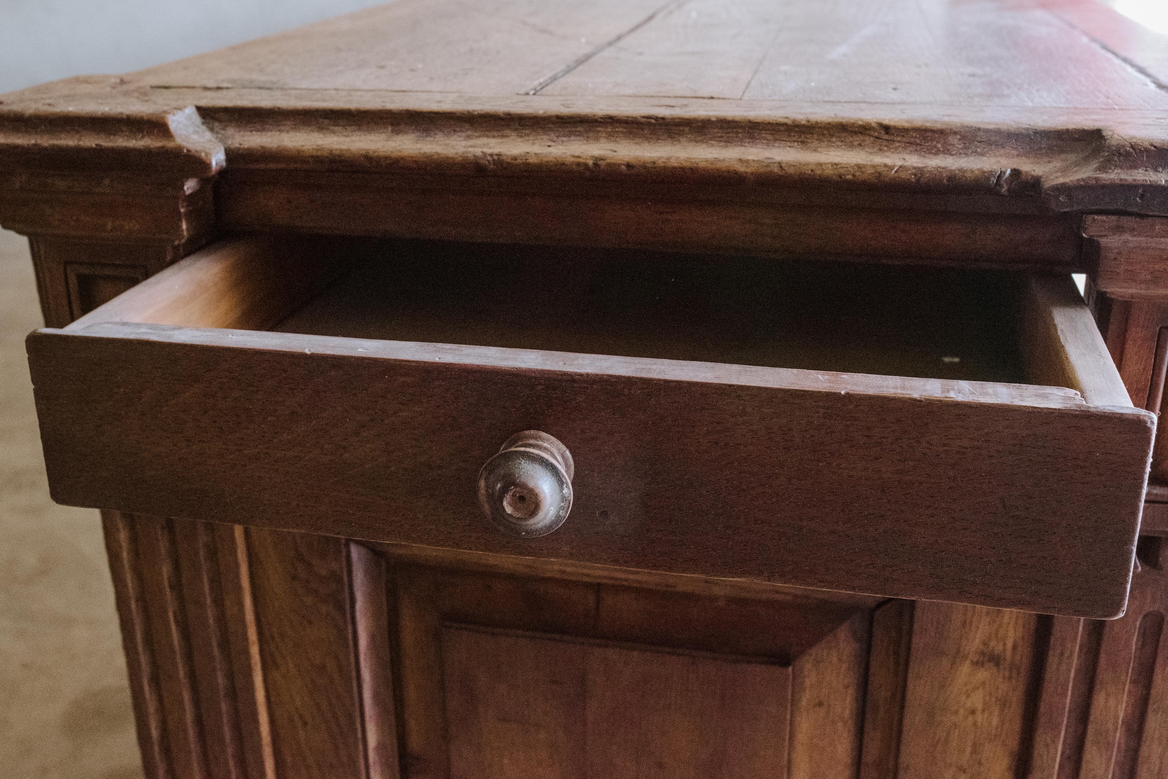Large Oak Shop Counter from France, Circa 1880 1