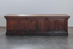 Large Oak Shop Counter From France, Circa 1940