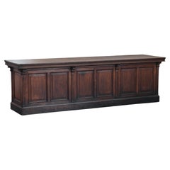 Large Oak Shop Counter From France, Circa 1940