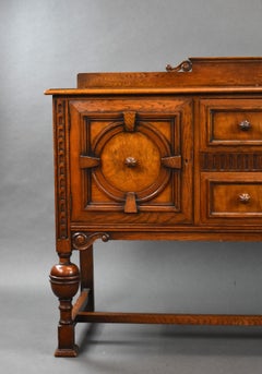 Large Oak Sideboard by Waring & Gillows