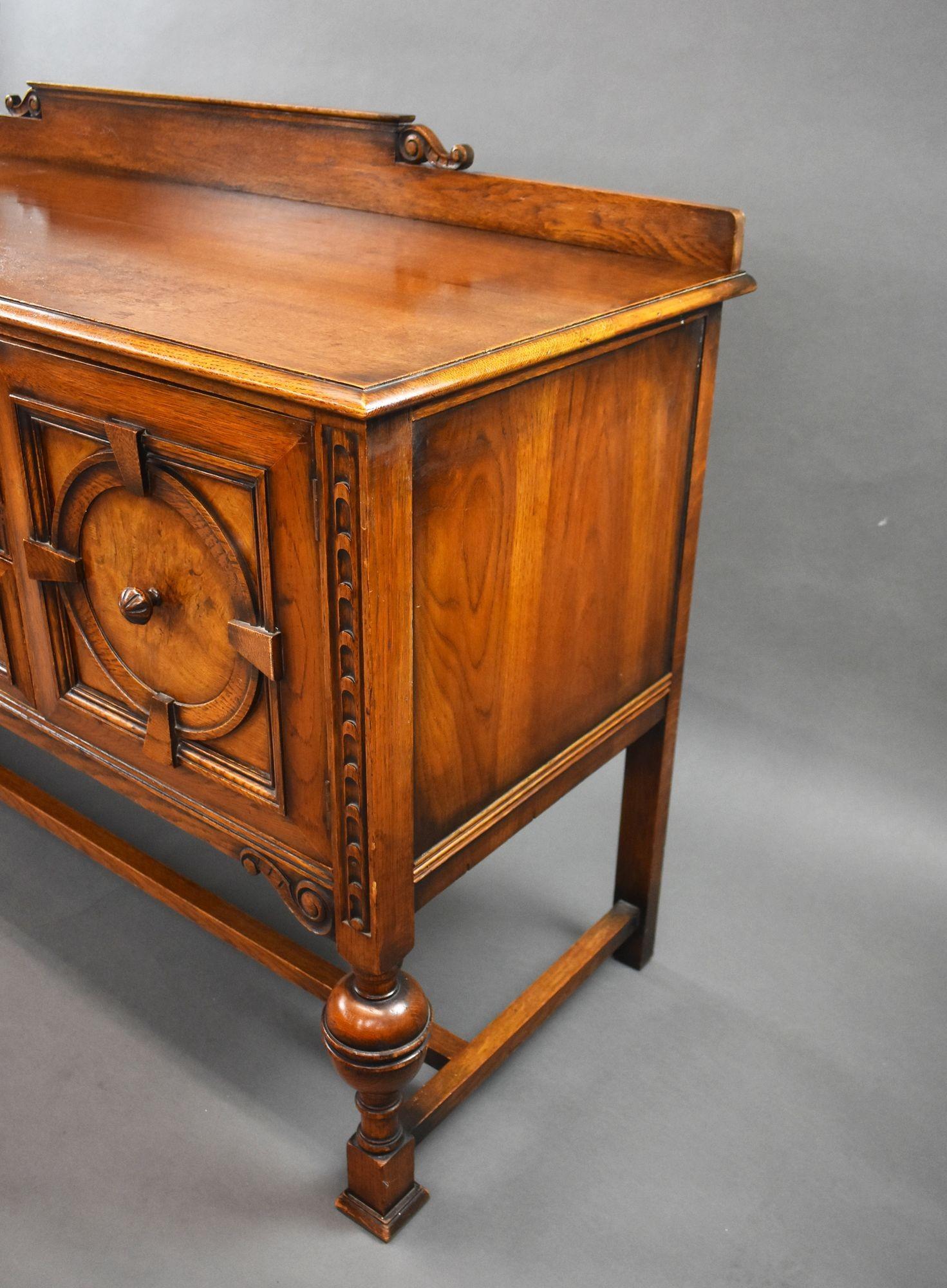 Large Oak Sideboard by Waring & Gillows 3