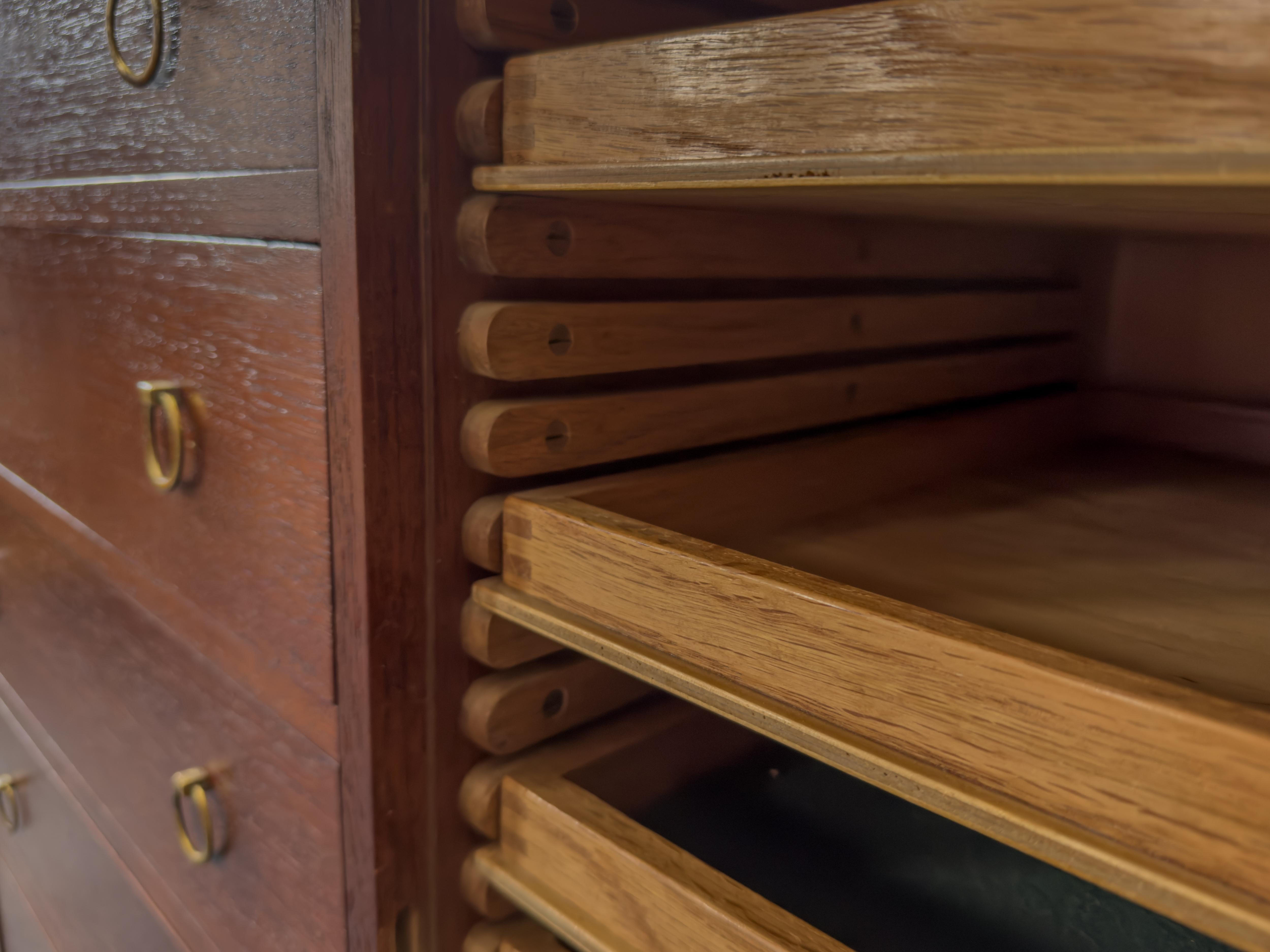 Credenza grande con cassetti in Oak in vendita 4