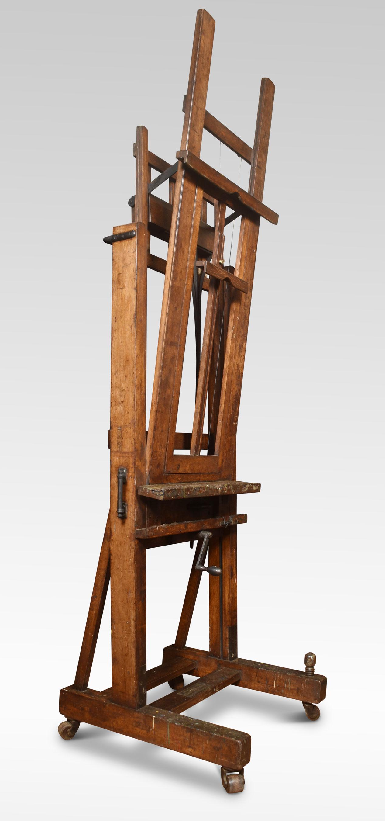 Large Oak Studio Easel by Windsor and Newton 3