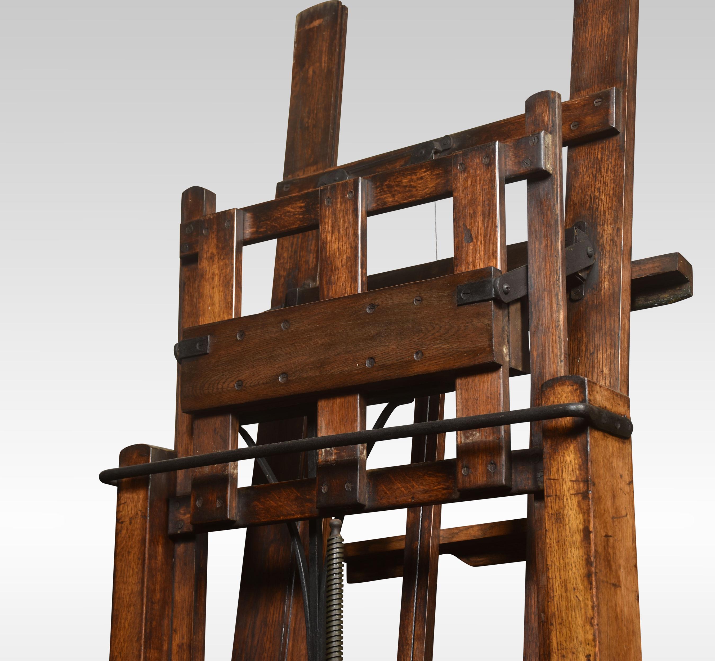 Large Oak Studio Easel by Windsor and Newton 5