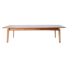 Grande table en Oak avec plateau façonné