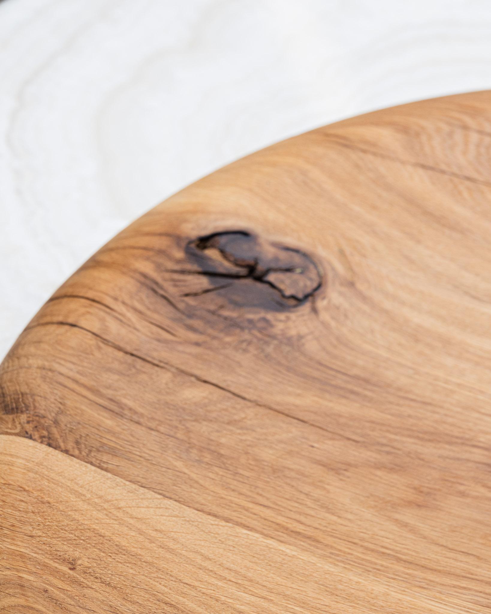 Großes Tablett aus Eiche (Eichenholz) im Angebot