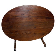 Large oak Vendange table