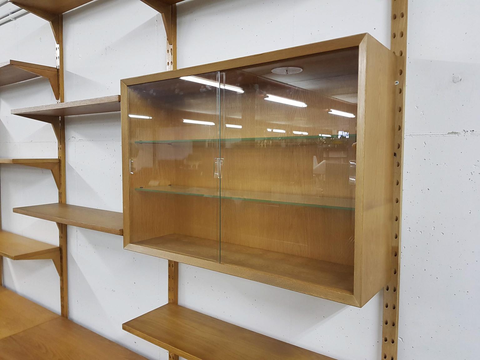 Large Oak Wall or Shelving Unit by Poul Cadovius for Cado, Danish Modern, 1964 5