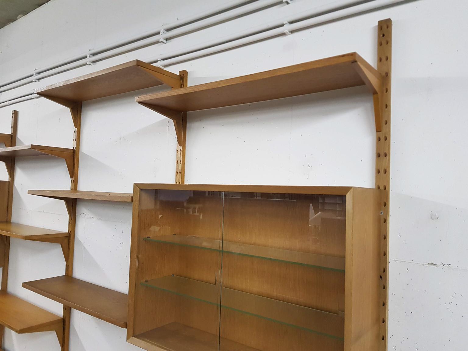Large Oak Wall or Shelving Unit by Poul Cadovius for Cado, Danish Modern, 1964 6