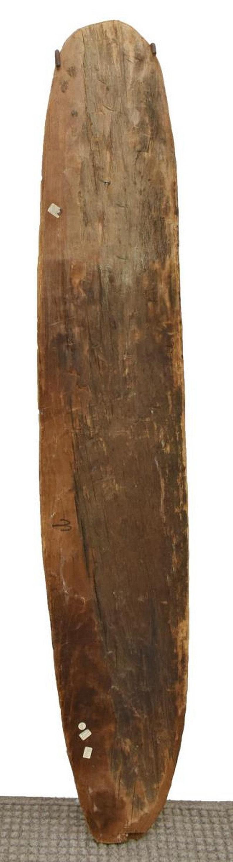 Papua New Guinean Large Oceanic Gope Carved Wooden Ancestor Spirit Board For Sale