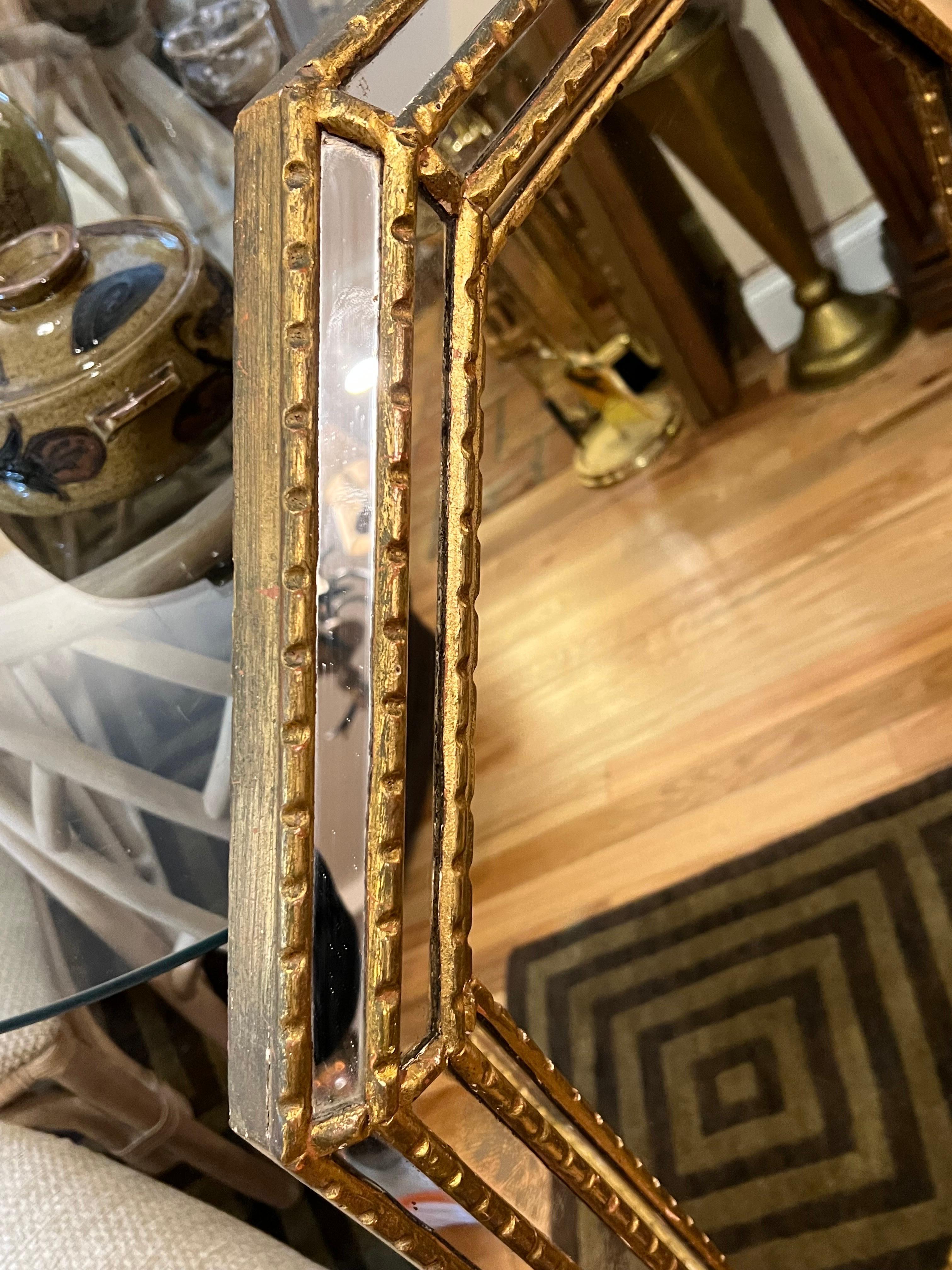Large Octagonal Mirror Attributed to Labarge 1