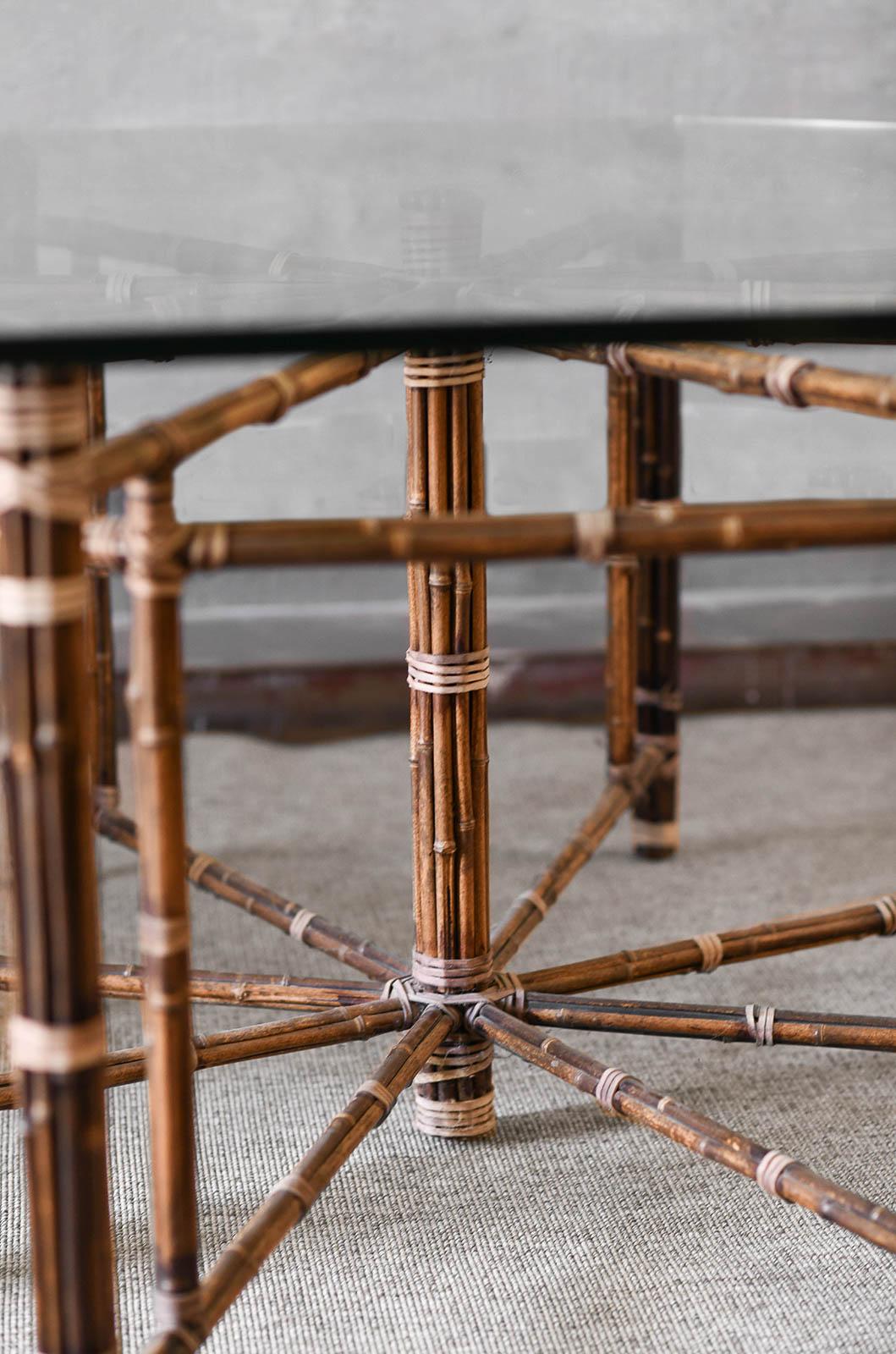 Late 20th Century Large Octagonal Table By Elinor And John Mcguire, San Francisco 1970