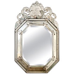 Antique Large Octagonal Venetian Mirror