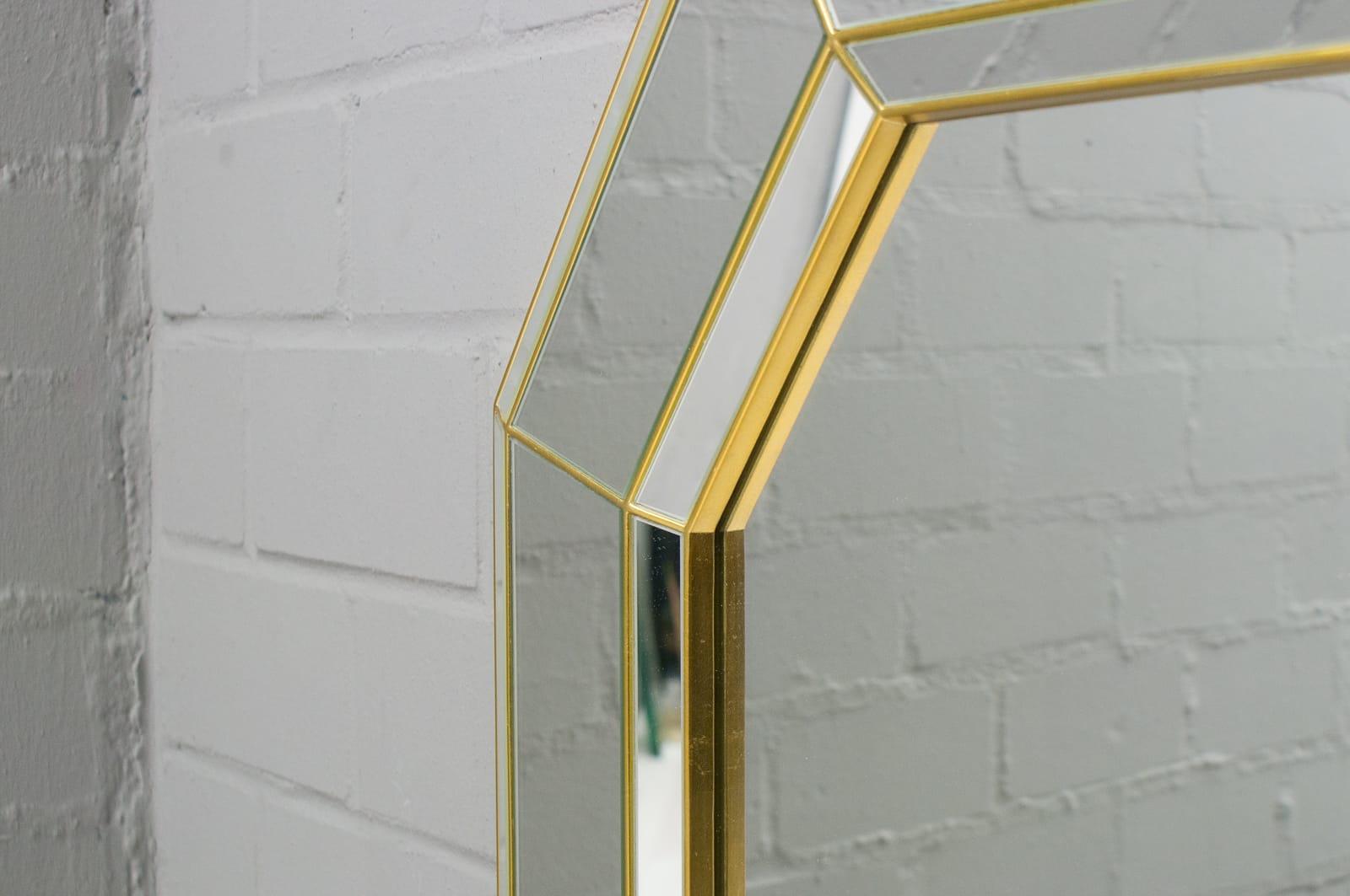 octagon gold mirror