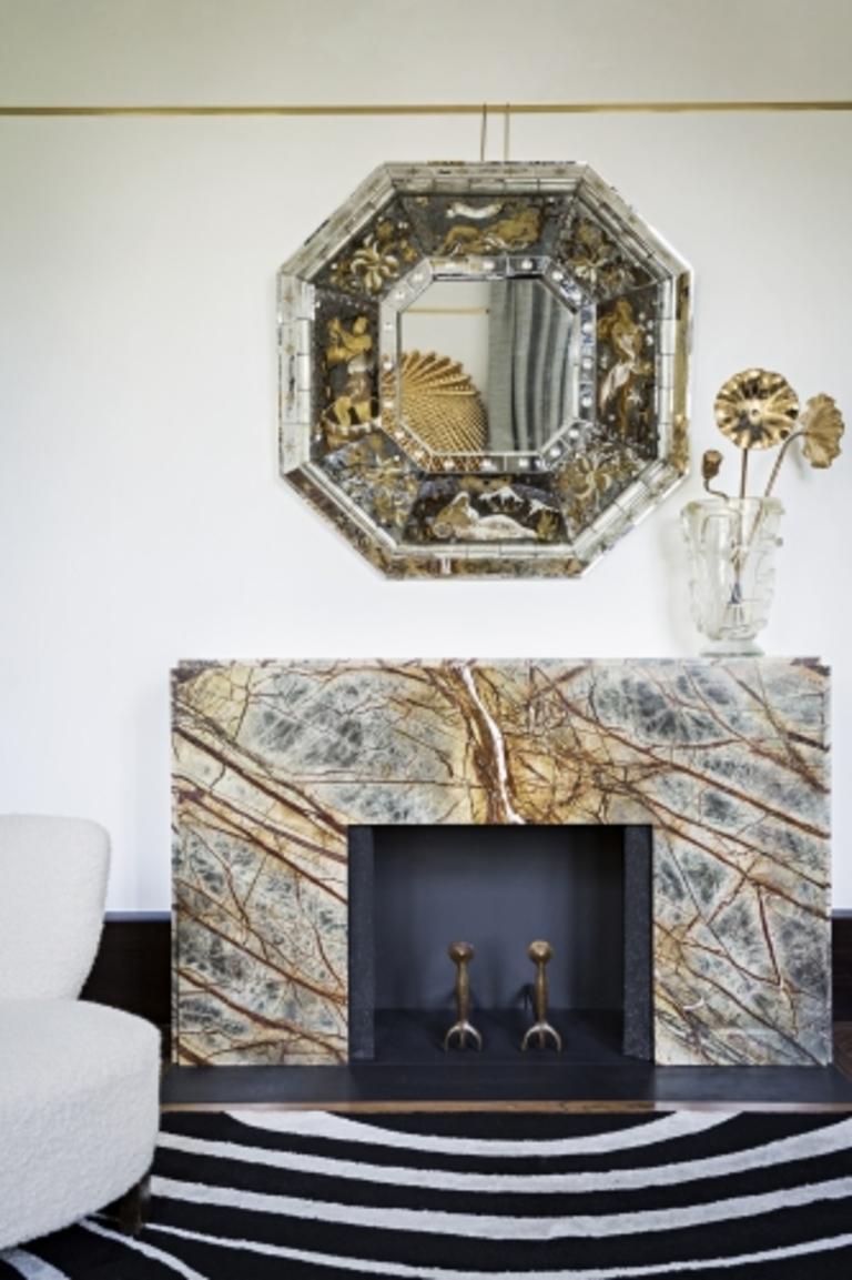 'Octogone' Faceted Mirror by Design Frères For Sale 3