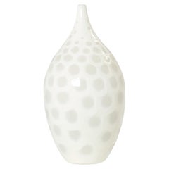 Large off white crackle glaze ceramic vase by Habitat 1980s