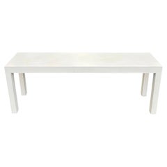 Large Off White Parson Sofa Table, Postmodern Design, Vintage Style