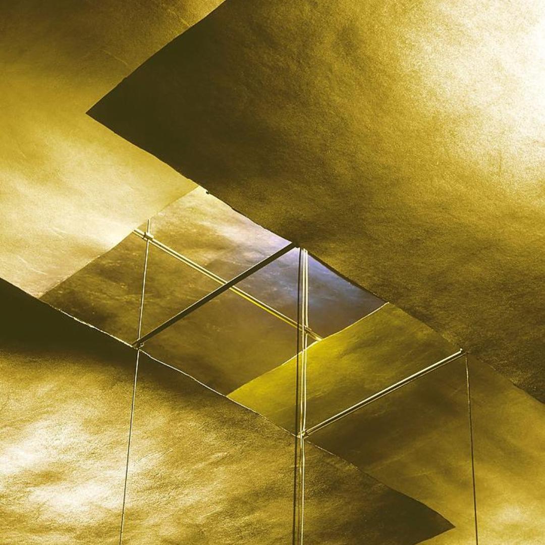 Large 'Oh Mei Ma Kabir Weiss' Chandelier in Aluminum for Ingo Maurer For Sale 3
